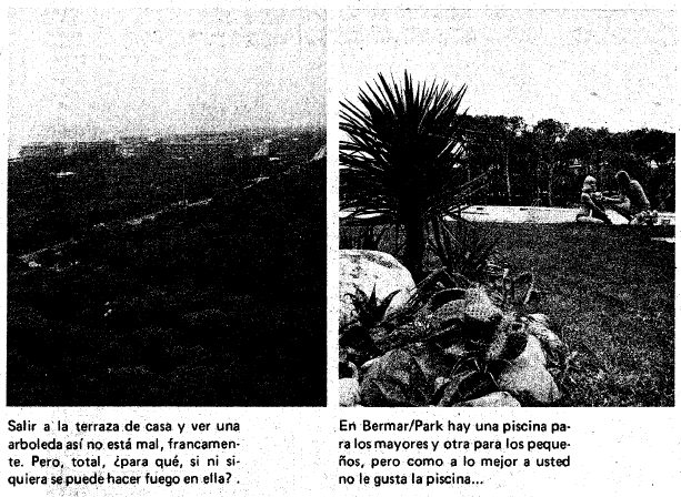 Anuncio del edificio BERMAR PARK de Gav Mar publicado en el diario LA VANGUARDIA el 20 de marzo de 1975